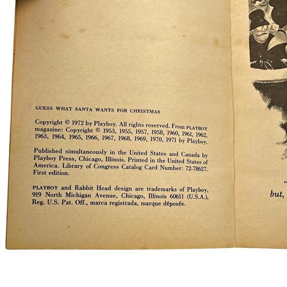 Playboy Cartoons Guess What Santa Wants for Christmas 1972 Book - Picture 4 of 4